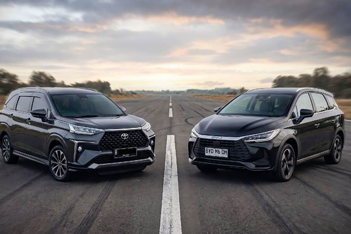 BYD M6 DM dan Toyota Veloz Hybrid sama-sama MPV elektrifikasi
