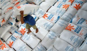Cadangan beras di gudang Bulog