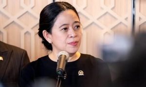 Ketua DPR RI dan Ketua DPP PDI Perjuangan Puan Maharani menjawab pertanyaan pers di kompleks parlemen, Senayan, Jakarta, Kamis (21/5/2026).