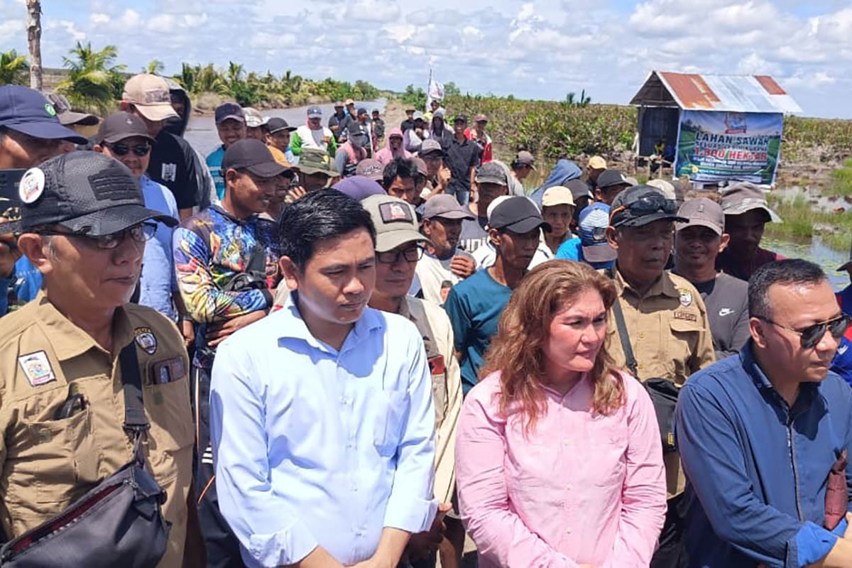 Tim advokasi LBH Tani Nusantara mendampingi ratusan petani di Desa Girirang dan Desa Timbul Jaya, Kecamatan Muara Sugihan, Kabupaten Banyuasin, yang sedang sengketa lahan dengan PT Ciptamas Bumi Subur (CBS).