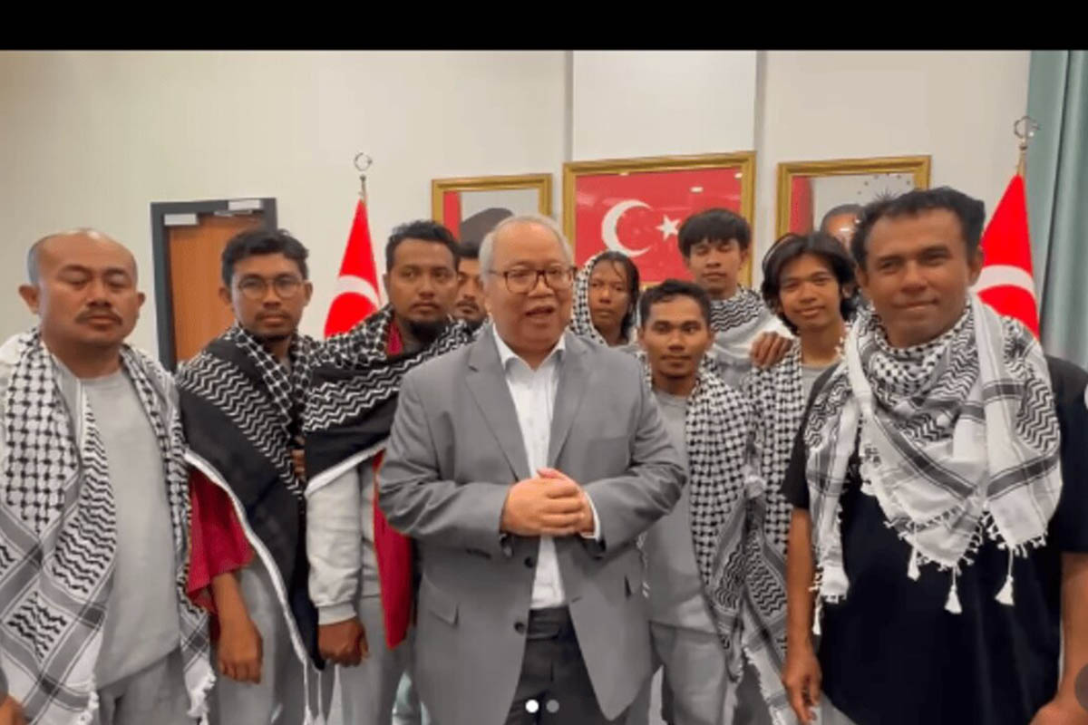 9 WNI yang sempat ditahan Israel, kini berada di Istanbul Turkiye, Kamis (21/5/2026) waktu setempat.