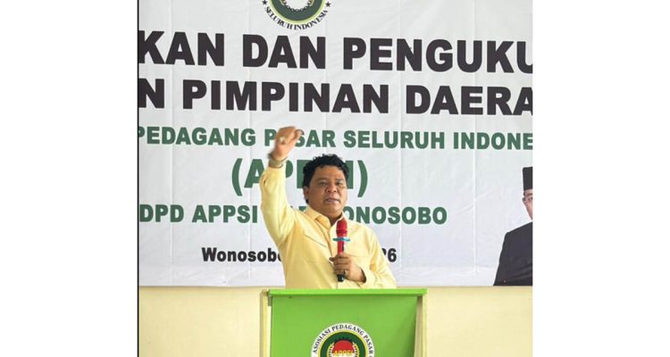 Don Muzakir Ketua Harian DPP Asosiasi Pedagang Pasar Seluruh Indonesia (APPSI).