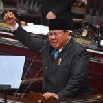 presiden prabowo berpidato di rapat paripurna dpr Presiden Prabowo Subianto menyampaikan pidato dalam Rapat Paripurna ke-19 DPR RI Masa Persidangan V Tahun Sidang 2025-2026 di kompleks Parlemen, Jakarta, Rabu (20/5/2026).