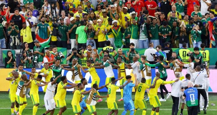 Afrika Selatan merayakan kelolosan ke babak 32 besar Piala Dunia 2026. (Foto: Reuters)