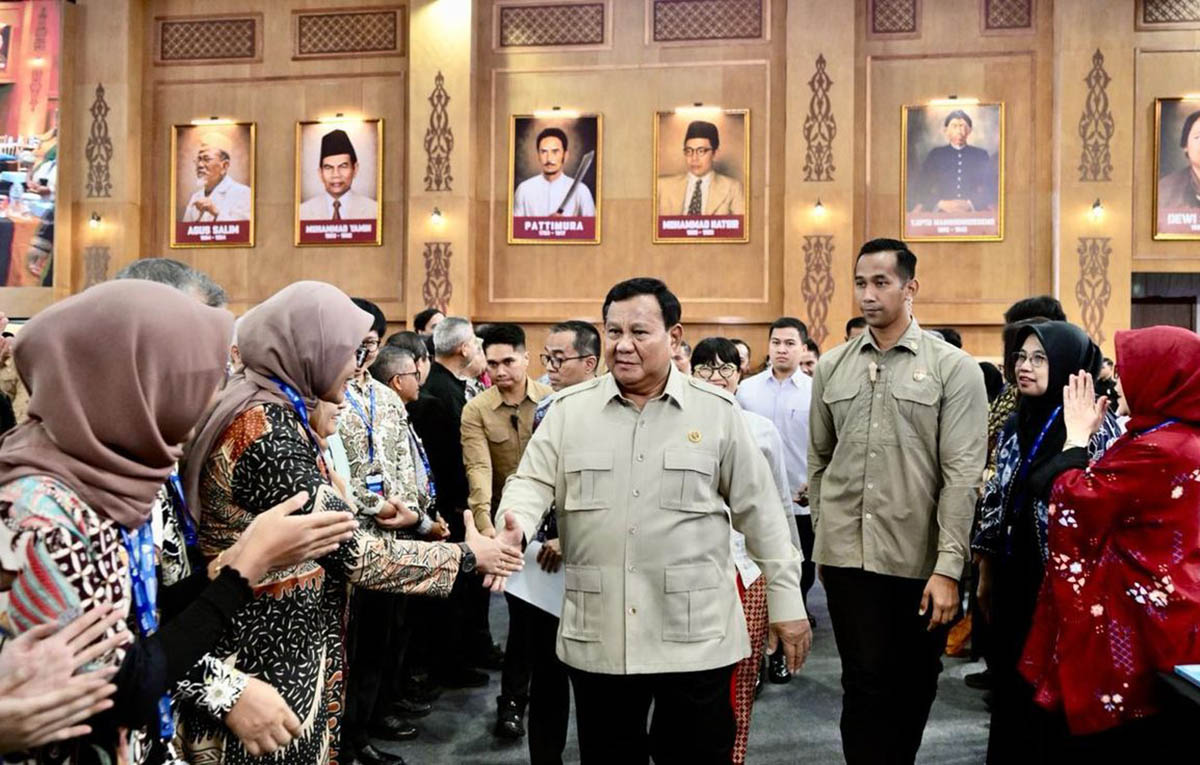 Presiden RI Prabowo Subianto dalam penutupan Sarasehan Kebangsaan Konvensi Sains, Teknologi, dan Industri 2026 di JCC Senayan, Jakarta, Minggu (28/6/2026). (Foto: Dok Setpres)