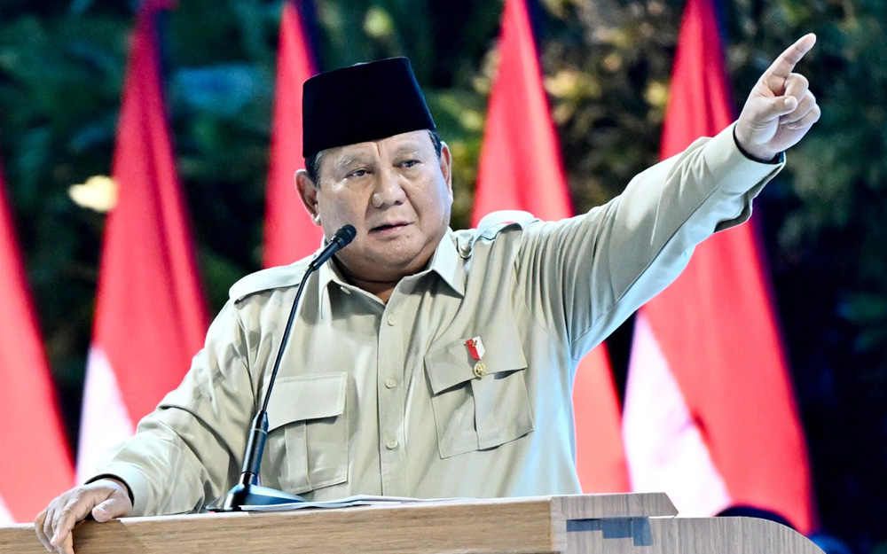Presiden Prabowo Subianto di Rakornas, Foto: Setpres