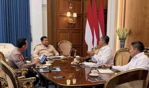 Presiden Prabowo Subianto menerima Kepala Kepolisian Negara Republik Indonesia (Kapolri) Jenderal Polisi Listyo Sigit Prabowo di Istana Merdeka, Jakarta, pada Kamis, 25 Juni 2026. Foto BPMI Setpres