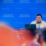 Presiden Prabowo Subianto pada penutupan Sarasehan Kebangsaan Konvensi Sains, Teknologi, dan Industri Indonesia (KSTI) Tahun 2026