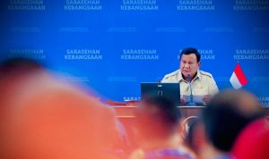 Presiden Prabowo Subianto pada penutupan Sarasehan Kebangsaan Konvensi Sains, Teknologi, dan Industri Indonesia (KSTI) Tahun 2026