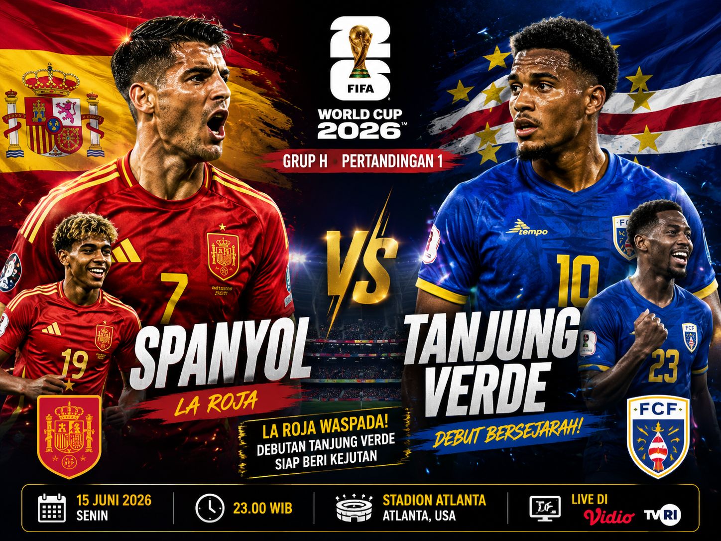 Spanyol Vs Tanjung Verde