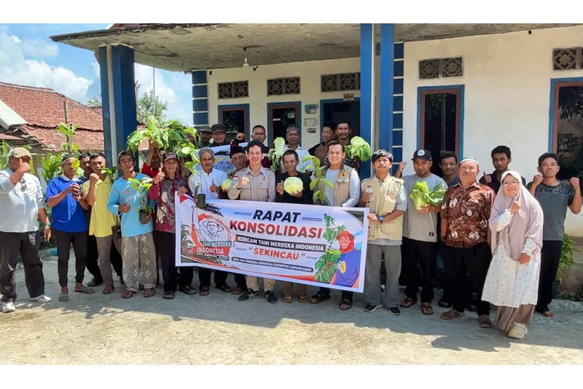 Konsolidasi DPD Tani Merdeka Indonesia Kabupaten Lampung Barat.