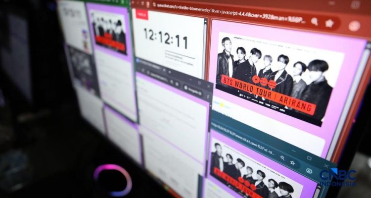 Tiket konser BTS World Tour "ARIRANG" in Jakarta.