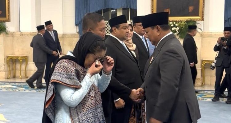 Nanik menangis usai dilantik Prabowo jadi Kepala BGN