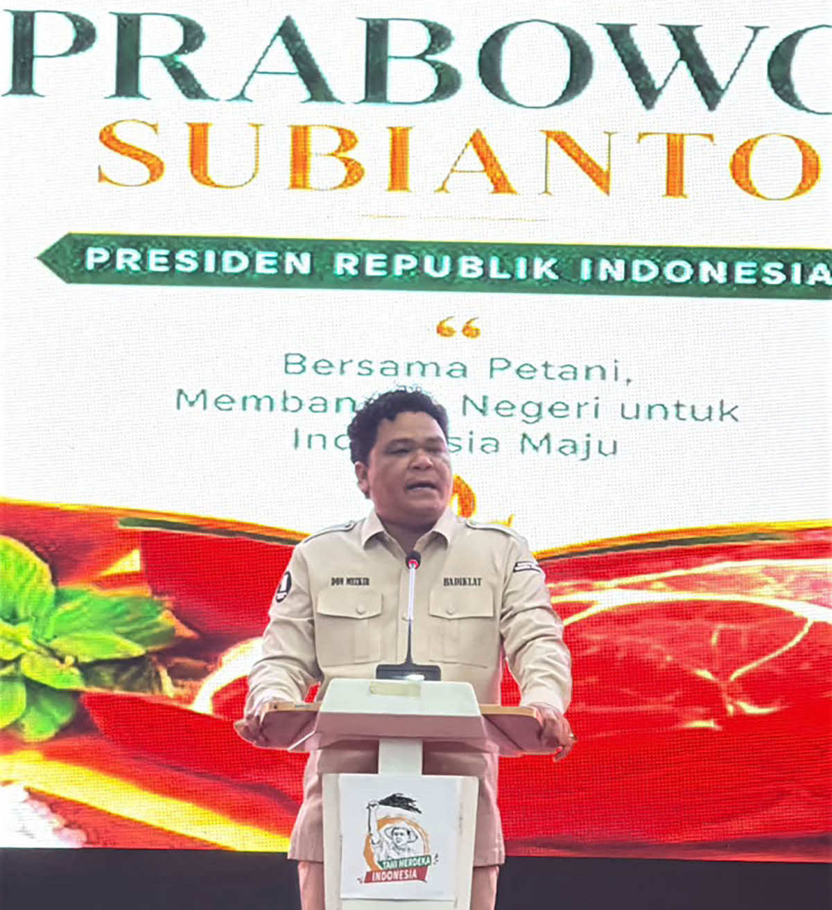 Don Muzakir Ketua Umum DPN Tani Merdeka Indonesia.