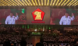 Ketua Umum Partai Gerindra Prabowo Subianto saat berpidato di HUT ke-17 Gerindra di SICC, Bogor. Ketua Umum Partai Gerindra Prabowo Subianto saat berpidato di HUT ke-17 Gerindra di SICC, Bogor.