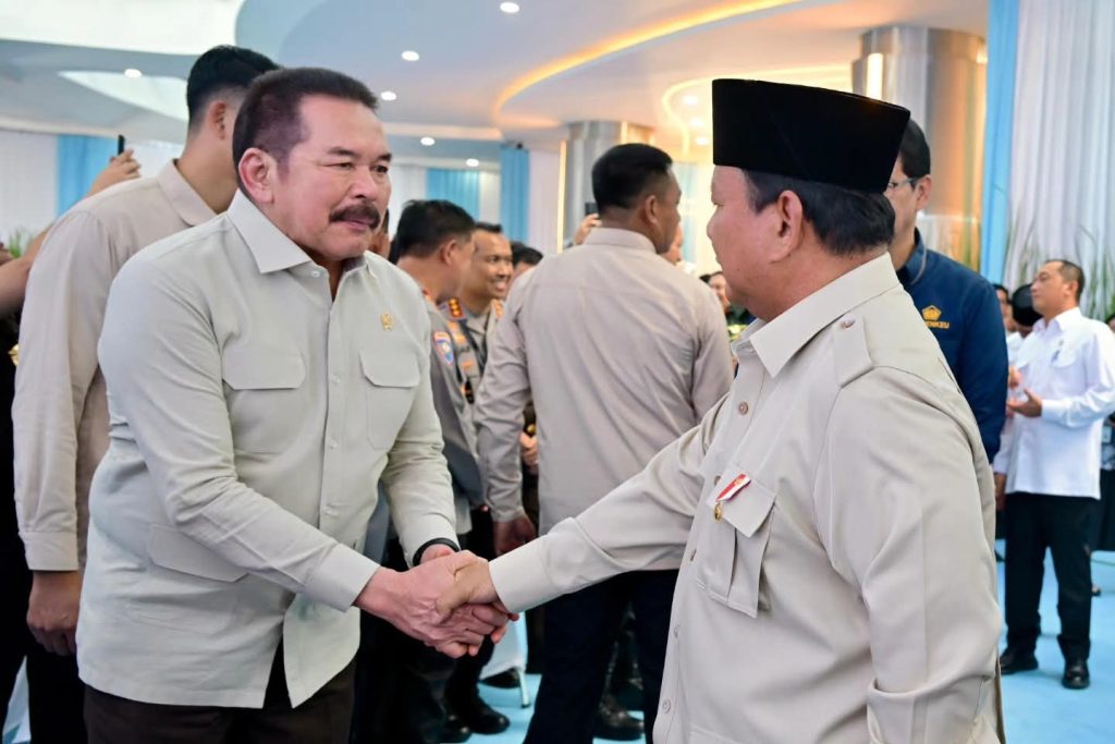Presiden Prabowo Subianto bersama Jaksa Agung RI ST Burhanuddin