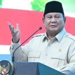Presiden Prabowo Subianto saat meresmikan Akad Massal 62.000 Unit Kredit Pemilikan Rumah (KPR) Rumah Subsidi dan Kredit Usaha Rakyat (KUR) Perumahan di kawasan Puri Delta City Side Batang, Kabupaten Batang, Provinsi Jawa Tengah, pada Kamis, 30 Juli 2026. Foto: BPMI Setpres