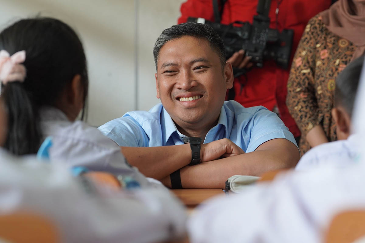 Sudaryono Kepala Badan Gizi Nasional, Sudaryono, mengunjungi langsung Sekolah Dasar Negeri Bantarjati 09, Bogor, pada Jumat, 24 Juli 2026 Pagi, memastikan distribusi Makan Gizi Gratis di sekolah.