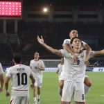 Timnas Indonesia Taklukan Kamboja 5-1 Pesepak bola timnas Indonesia Mitchell Lee Baker melakukan selebrasi usai mencetak gol saat melawan Kamboja pada laga Grup A Piala AFF 2026 di Stadion Pakansari, Bogor, Senin (27/7/2026), skor 5-1.