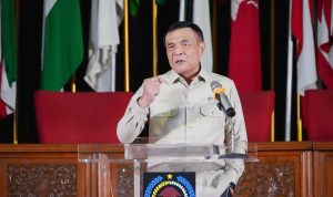 Menteri Koordinator Bidang Politik dan Keamanan (Menko Polkam) Djamari Chaniago