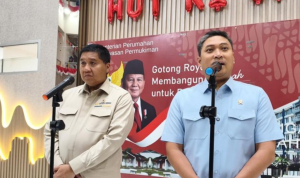 Menteri PKP, Maruarar (kiri) dan Kepala BGN, Sudaryono (kanan).