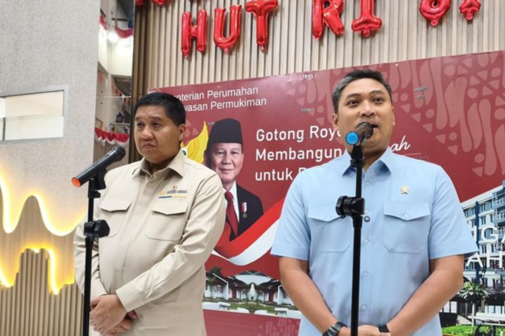 Menteri PKP, Maruarar (kiri) dan Kepala BGN, Sudaryono (kanan).