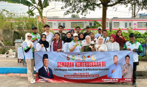 Perempuan Merdeka Indonesia menggelar bakti sosial di Tanjung Barat, Jakarta Selatan Kolaborasi Perempuan Merdeka Indonesia, Ikatan Mahasiswa Pascasarjana (IMPAS) Aceh–Jakarta Raya, Tani Merdeka Indonesia, Pedagang Pejuang Indonesia Raya (PAPERA), Asosiasi Pedagang Pasar Seluruh Indonesia (APPSI), serta tim medis dari PDUI menggelar bakti sosial di Tanjung Barat, Jakarta Selatan.