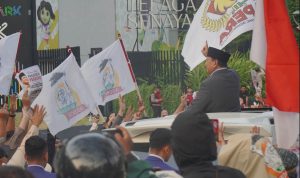 Presiden Prabowo Sapa Massa Aksi Damai Presiden Prabowo Sapa 10 Ribu Massa Aksi Damai di GBK, pada Jumat 14 Agustus 2026.