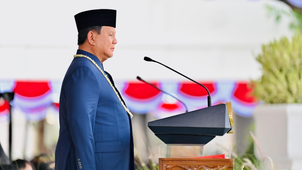Presiden Prabowo Subianto memimpin langsung Upacara Peringatan Detik-Detik Proklamasi Kemerdekaan Republik Indonesia di halaman Istana Merdeka, Jakarta, Senin, 17 Agustus 2026. Foto: BPMI Setpres