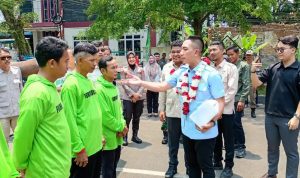 Bupati Lebak Mochamad Hasbi Asyidiki Jayabaya saat menghadiri acara Hari Tani Nasional ke-66 yang digelar DPN Tani Merdeka Indonesia di Kabupaten Lebak, Selasa (23/9/2026).
