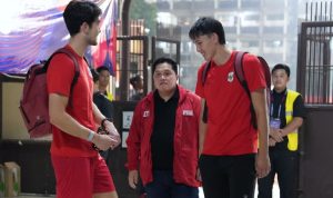Ketua Umum PSSI Erick Thohir memantau langsung latihan Timnas Indonesia jelang laga kedua grup A FIFA ASEAN Cup 2026 lawan Malaysia di GBK, Senin (28/9) malam