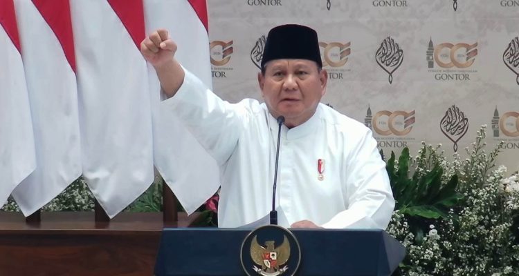 Presiden RI Prabowo Subianto