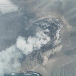 Tampilan foto udara erupsi Gunung Anak Krakatau