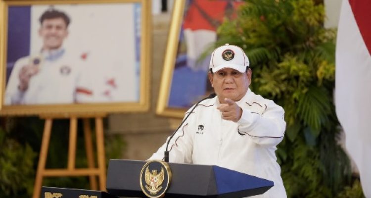 Presiden Prabowo Subianto akan memberikan bonus sebesar Rp 3 miliar bagi atlet Indonesia yang berhasil meraih medali emas pada ajang Asian Games 2026 di Jepang. (Foto:raiky/kemenpora.go.id)