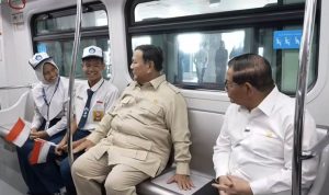 Presiden Prabowo_ART (1) Presiden Prabowo Subianto bersama Gubernur DKI Jakarta, Pramono Anung, saat mencoba LRT Jakarta Kelapa Gading-Manggarai, Rabu (16/9/2026)