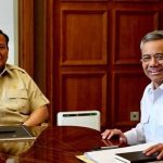 Presiden RI Prabowo Subianto bertemu Menkeu Suahasil Nazara di Istana Merdeka, Jakarta Pusat, Selasa (22/9/2026).