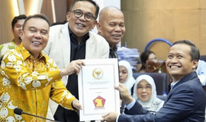 Wakil Ketua DPR RI Sufmi Dasco Ahmad saat memimpin Rapat Pleno Panja bersama pimpinan Baleg DPR RI, anggota Panja, serta perwakilan pemerintah membahas RUU tentang Pengaturan Reforma Agraria. Wakil Ketua DPR RI Sufmi Dasco Ahmad saat memimpin Rapat Pleno Panja bersama pimpinan Baleg DPR RI, anggota Panja, serta perwakilan pemerintah membahas RUU tentang Pengaturan Reforma Agraria. Foto: Istimewa