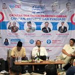 Diskusi publik bertajuk Catatan 2 Tahun Prabowo-Gibran: Capaian, Refleksi, dan Evaluasi di kawasan Tebet, Jakarta, Senin (19/10/2026). Kenyamanan lama banyak orang terusik