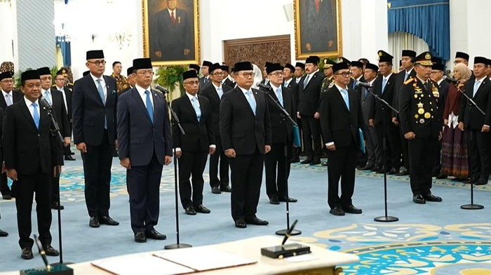 Pelantikan di Istana pada 1 Oktober 2026 (dok. YouTube Setpres)